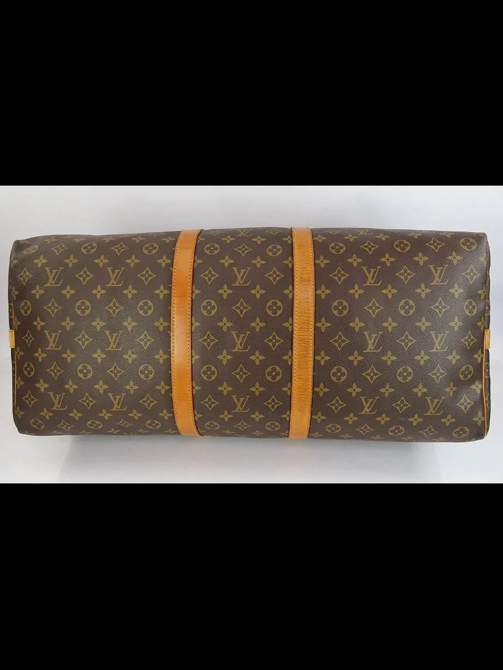 Louis Vuitton Monogram Canvas Brown Duffel with Vachetta Trim